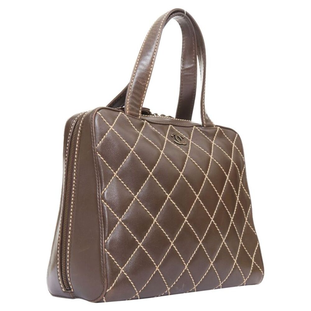 Chanel Lambskin Leather Bowler Bag